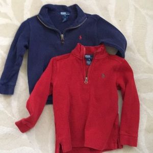 Two size 5 polo sweaters boys Ralph Lauren